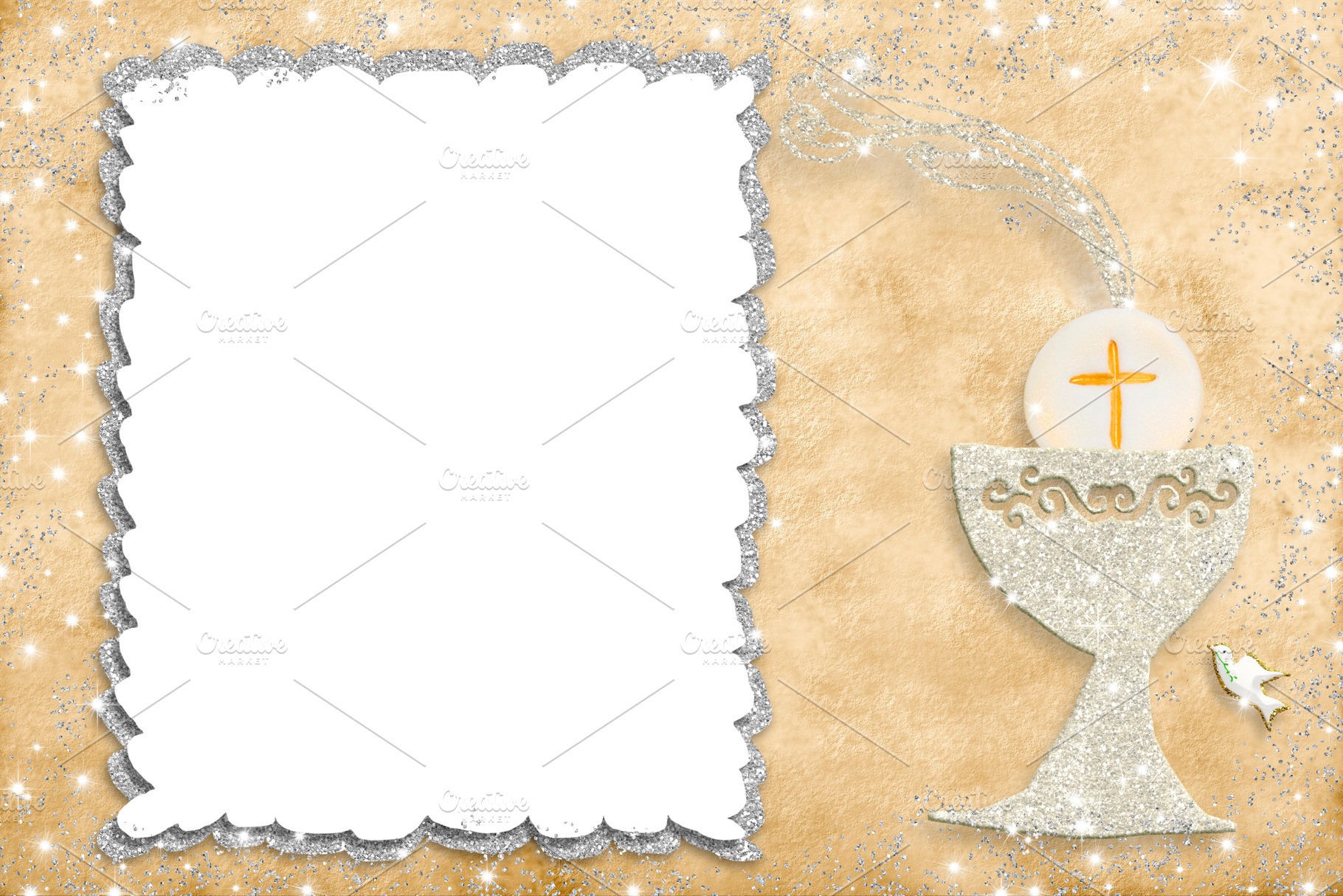 First holy communion invitation card | Background Stock Photos ~ Creative  Market