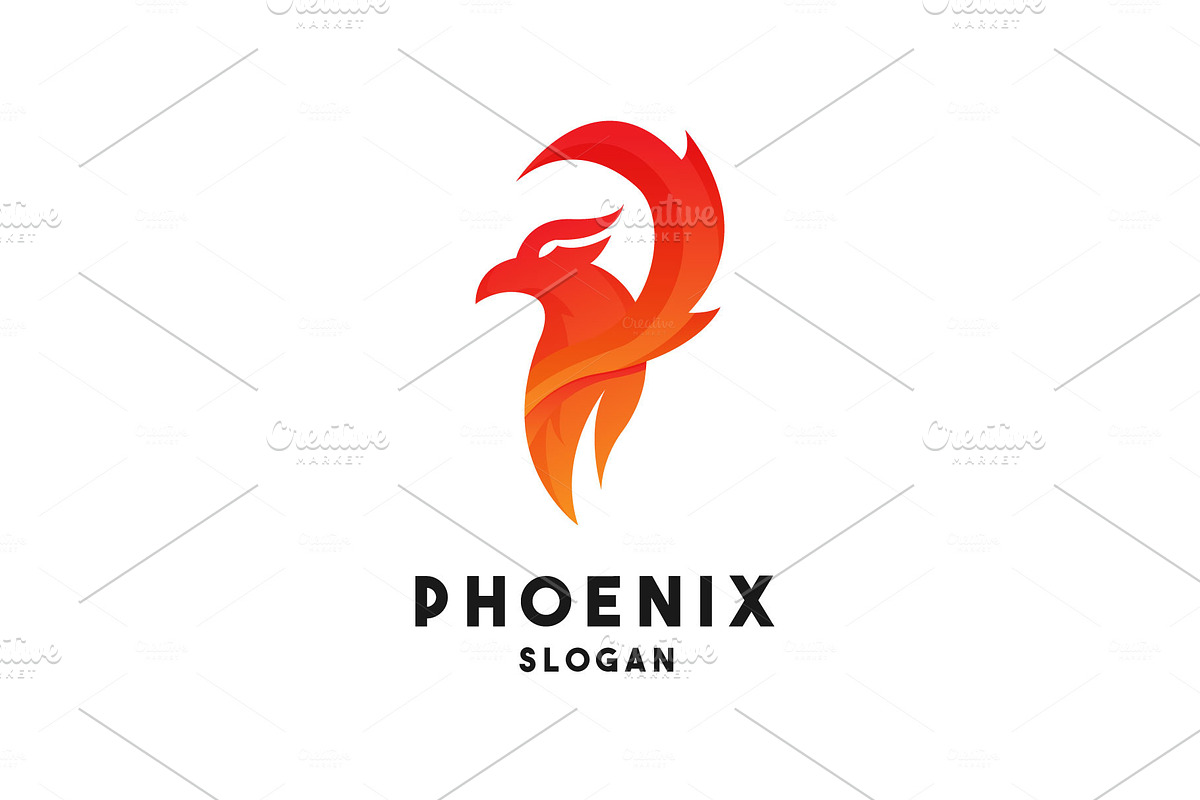 Phoenix Logo | Creative Illustrator Templates ~ Creative Market