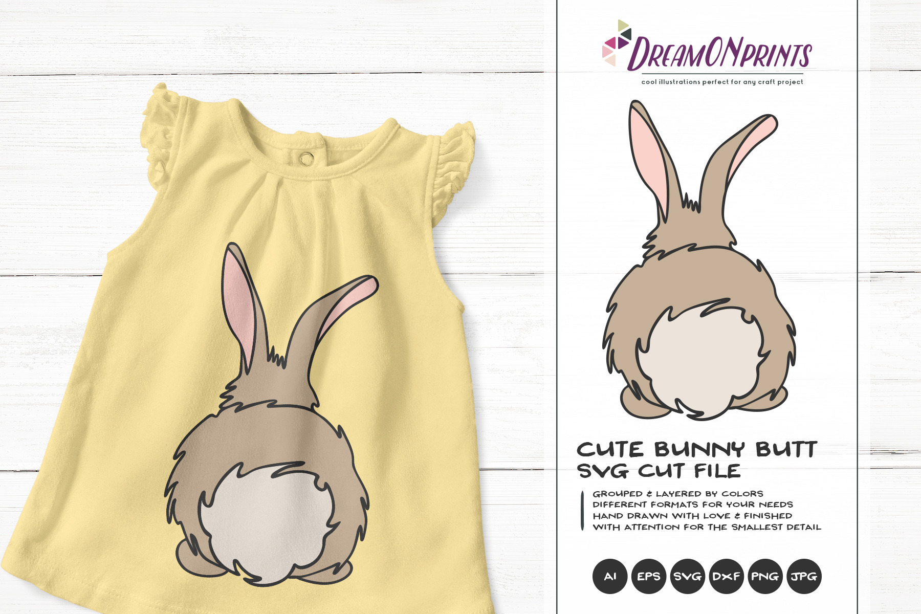 Download Bunny Butt Svg Easter Svg Vector Pre Designed Photoshop Graphics Creative Market