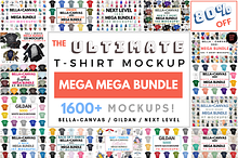 Ultimate T Shirt Mockup Mega Bundle Creative Illustrator Templates Creative Market