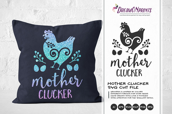 Crazy Chicken Lady Svg Vector Pre Designed Photoshop Graphics Creative Market