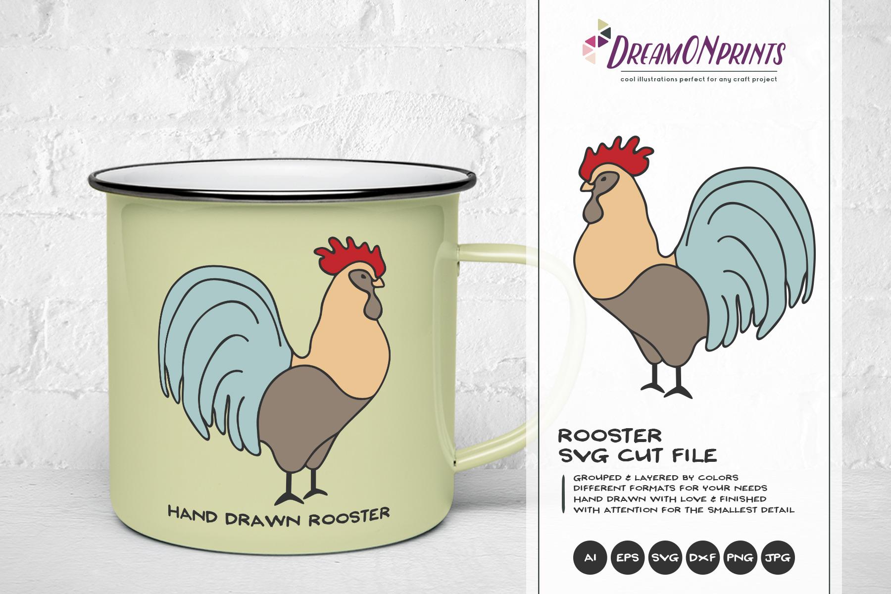 Download Rooster Svg Vector Farm Svg Pre Designed Photoshop Graphics Creative Market