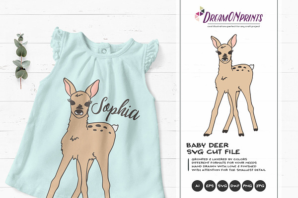 Download Fawn Svg Vector Baby Deer Svg Pre Designed Photoshop Graphics Creative Market PSD Mockup Templates