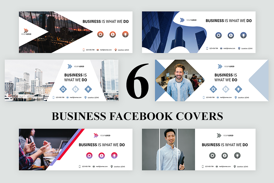 Business Facebook Cover | Creative Photoshop Templates ~ Creative Market