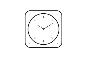 Clock App Icon Pre Designed Illustrator Graphics Creative Market