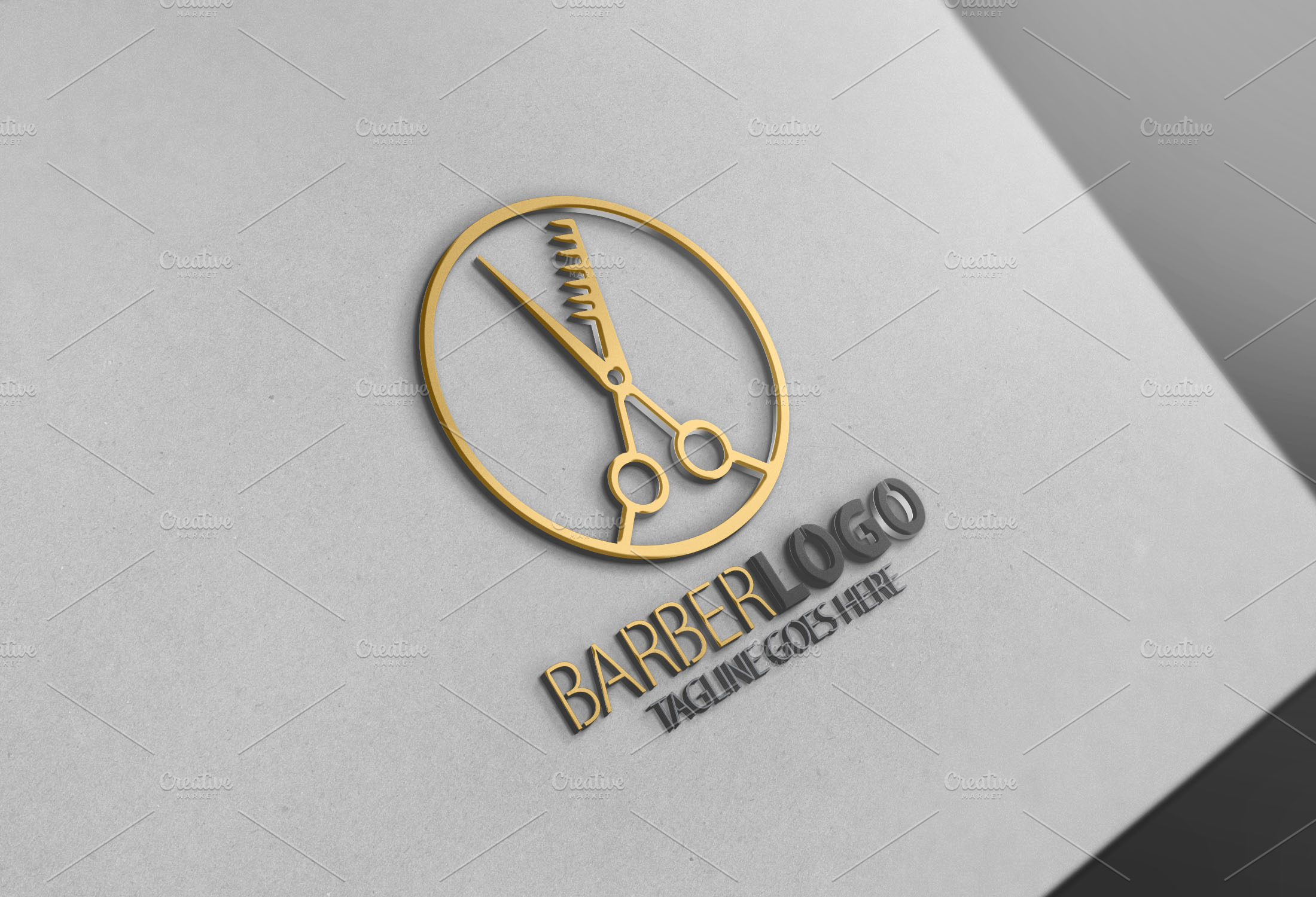 Barber Logo | Creative Illustrator Templates ~ Creative Market