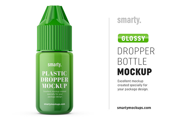 Download Glossy Dropper Bottle Mockup Creative Photoshop Templates Creative Market