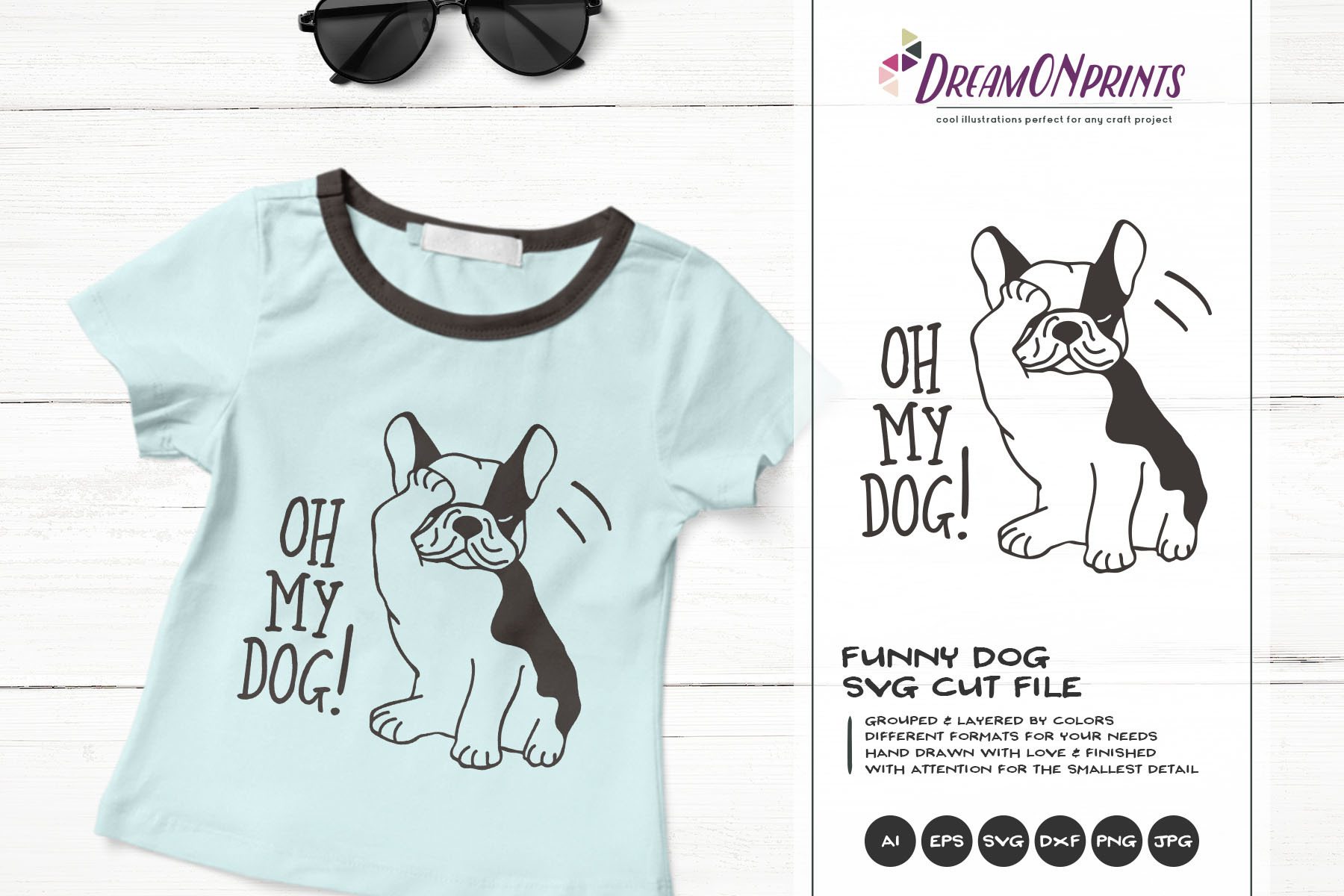 Oh My Dog Funny Dog Svg Vector Pre Designed Photoshop Graphics Creative Market