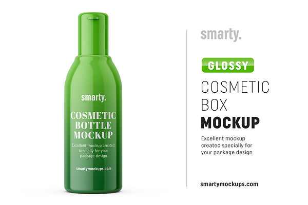 Download Glossy Cosmetic Bottle Mockup Creative Photoshop Templates Creative Market