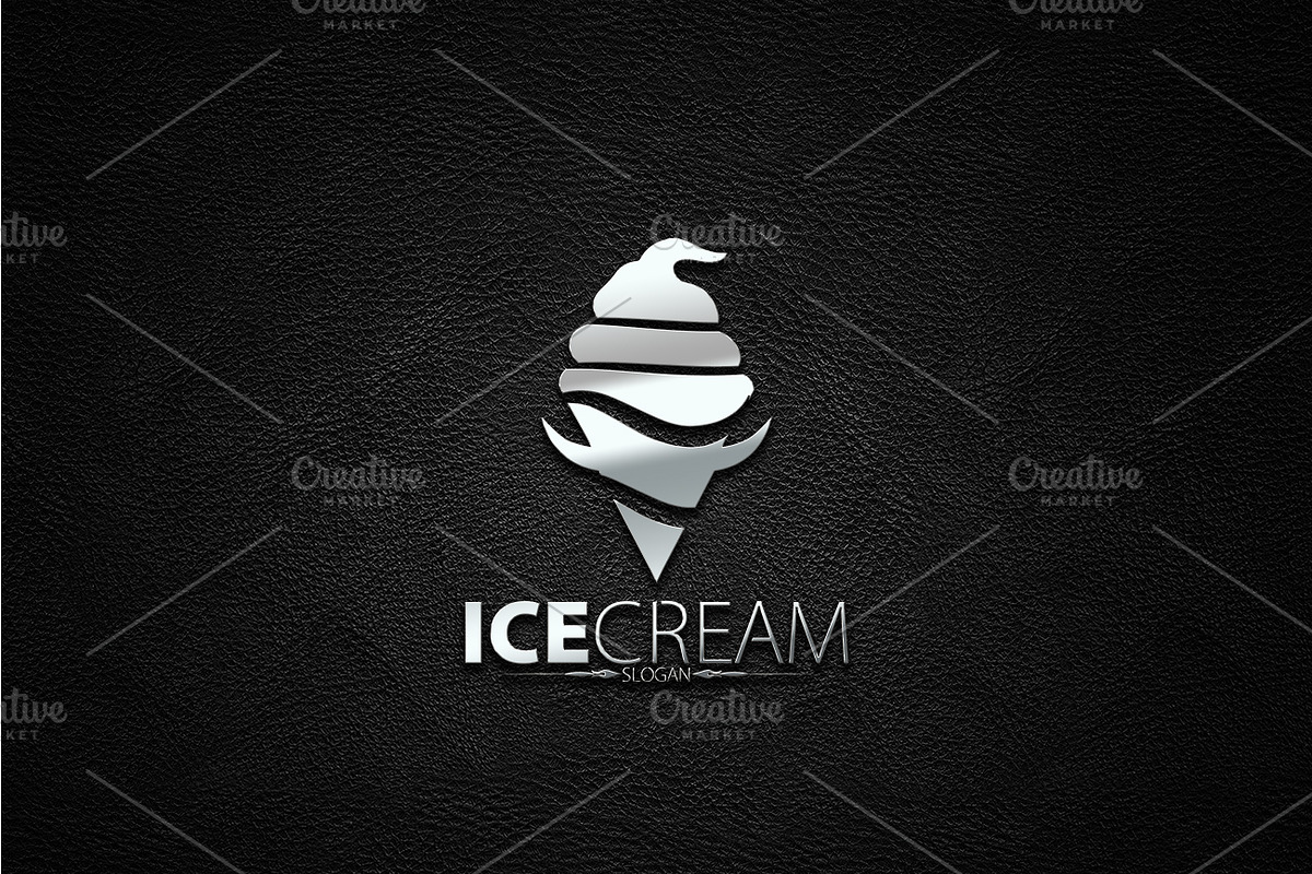 Ice Cream Logo | Creative Illustrator Templates ~ Creative Market