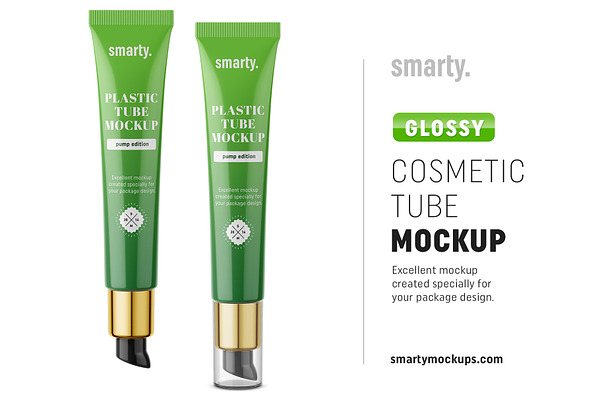 Glossy Tube Mockup Creative Photoshop Templates Creative Market