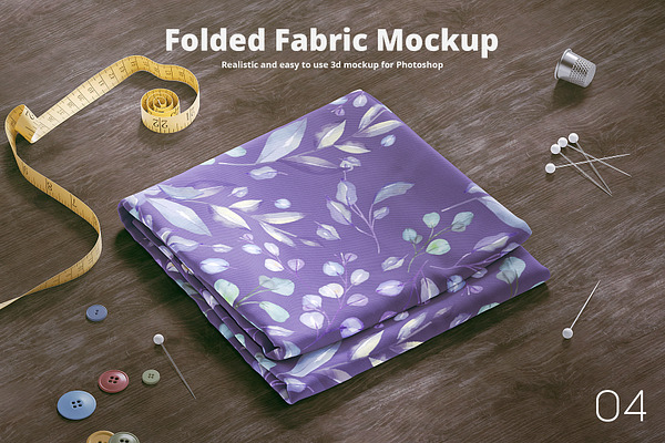 Download Folded Fabric Mock-up | Creative Photoshop Templates ~ Creative Market