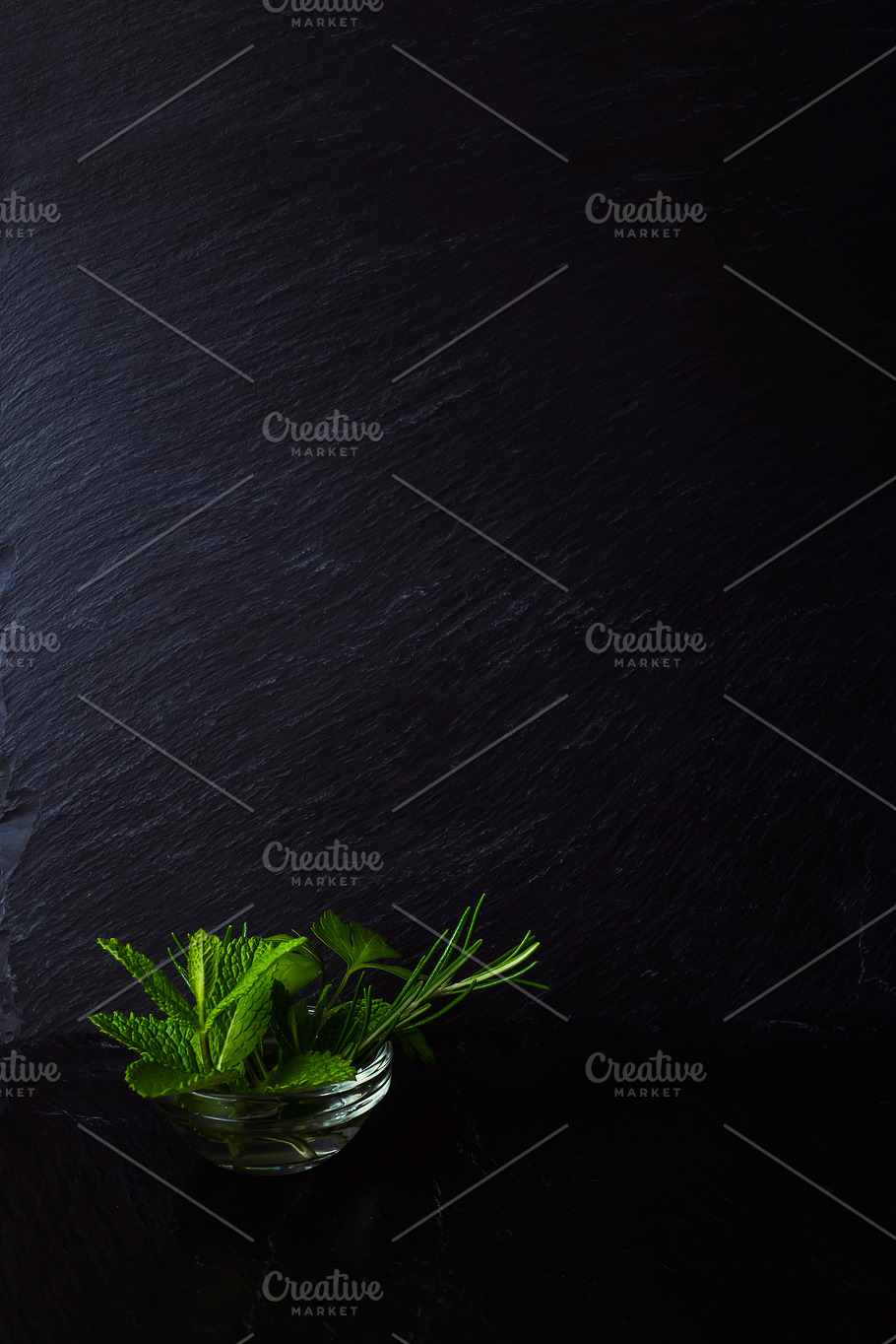 Menu background herbs with blank stock photo containing herbs and background  | Food Images ~ Creative Market