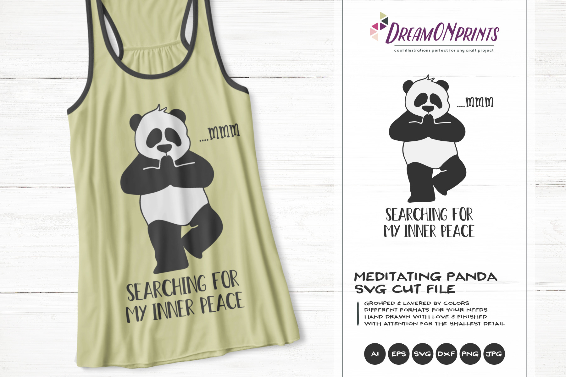 Download Funny Yoga Panda Panda Bear Svg Pre Designed Photoshop Graphics Creative Market