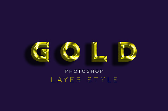 Gold Photoshop Layer Style Unique Photoshop Add Ons Creative Market