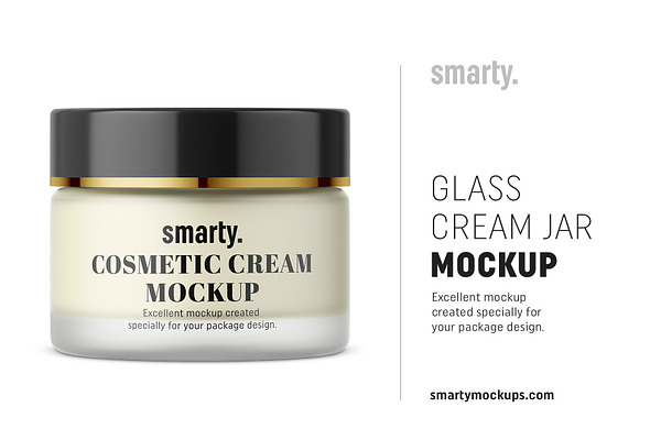 Cosmetic Cream Jar Mockup Creative Photoshop Templates Creative Market