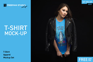 Download T Shirt Mock Up Set Creative Photoshop Templates Creative Market