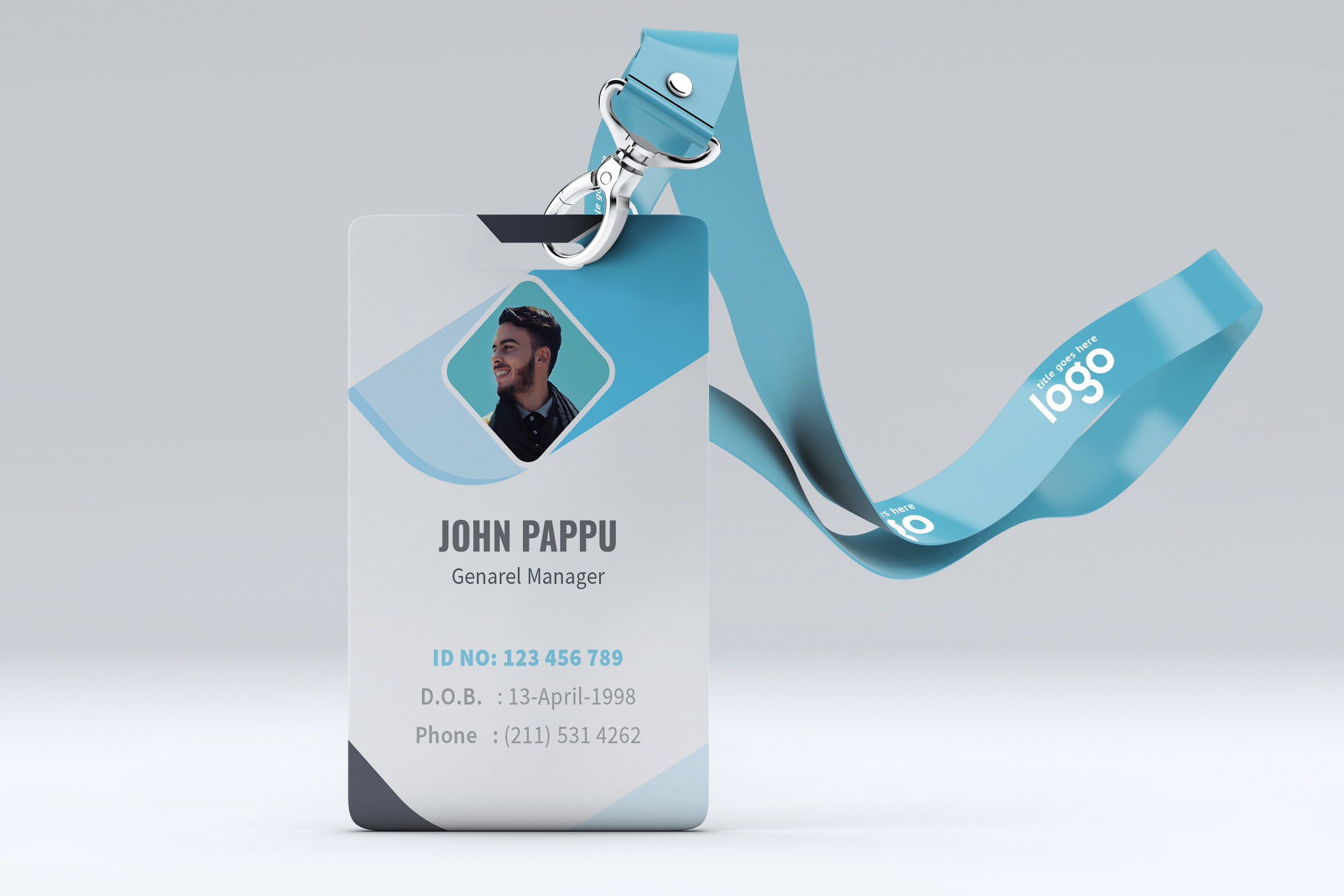 Office ID Card Design  Creative Illustrator Templates ~ Creative In Id Card Template Ai