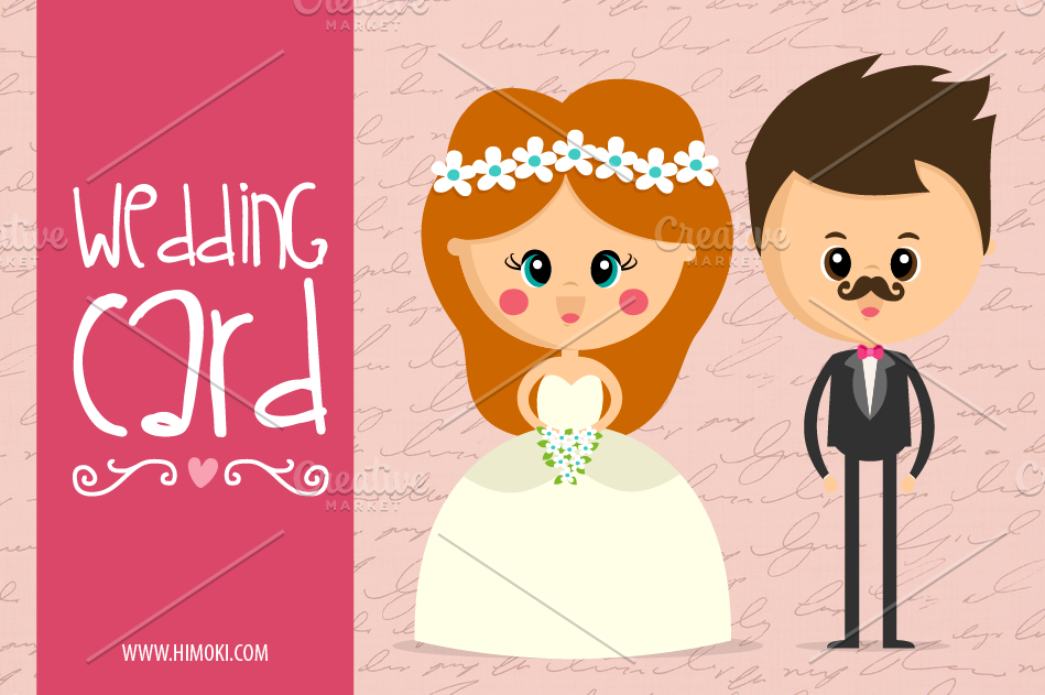 Wedding Card | Illustrator Graphics ~ Creative Market