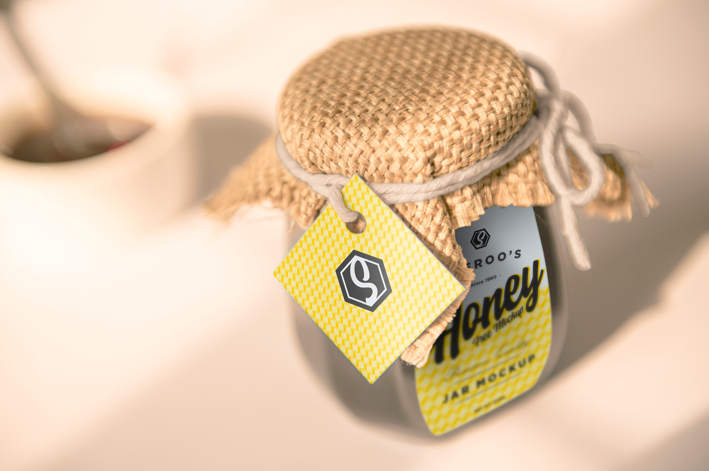 Download Honey Jar Mockups Creative Photoshop Templates Creative Market