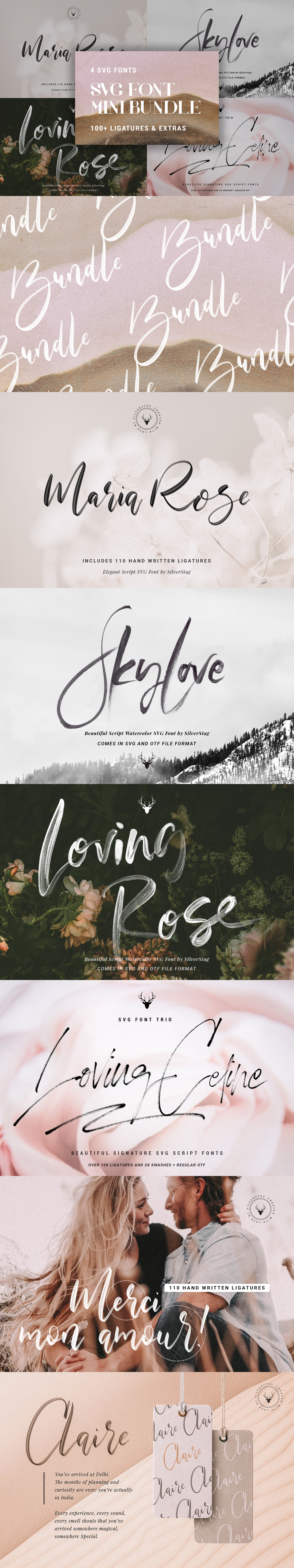 50 Script SVG Fonts Bundle Graphic by FeelGoodPrintshop · Creative Fabrica