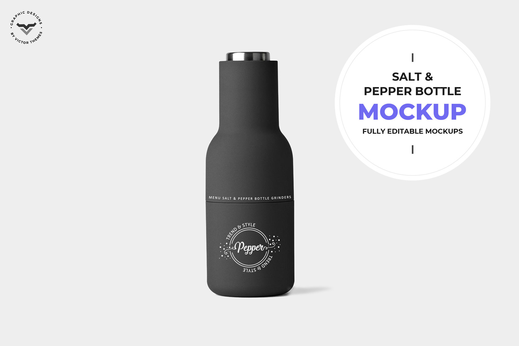 Download Salt Pepper Bottle Mockup Creative Photoshop Templates Creative Market