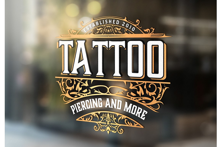 Tattoo logo template | Creative Illustrator Templates ~ Creative Market