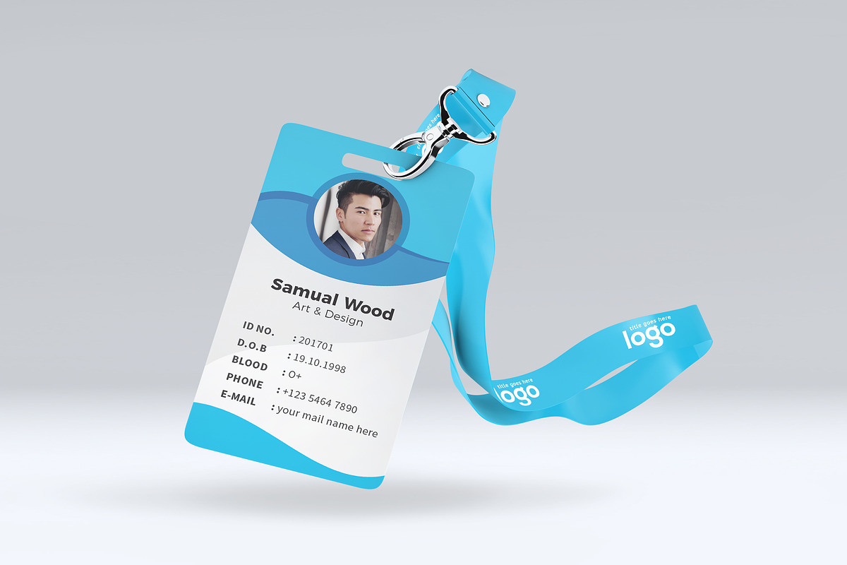 Employee ID Card Design | Creative Illustrator Templates ~ Creative Market