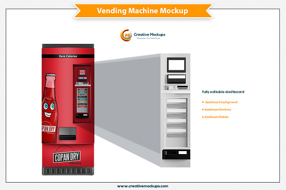 Download Vending Machine Psd Mockup Creative Photoshop Templates Creative Market