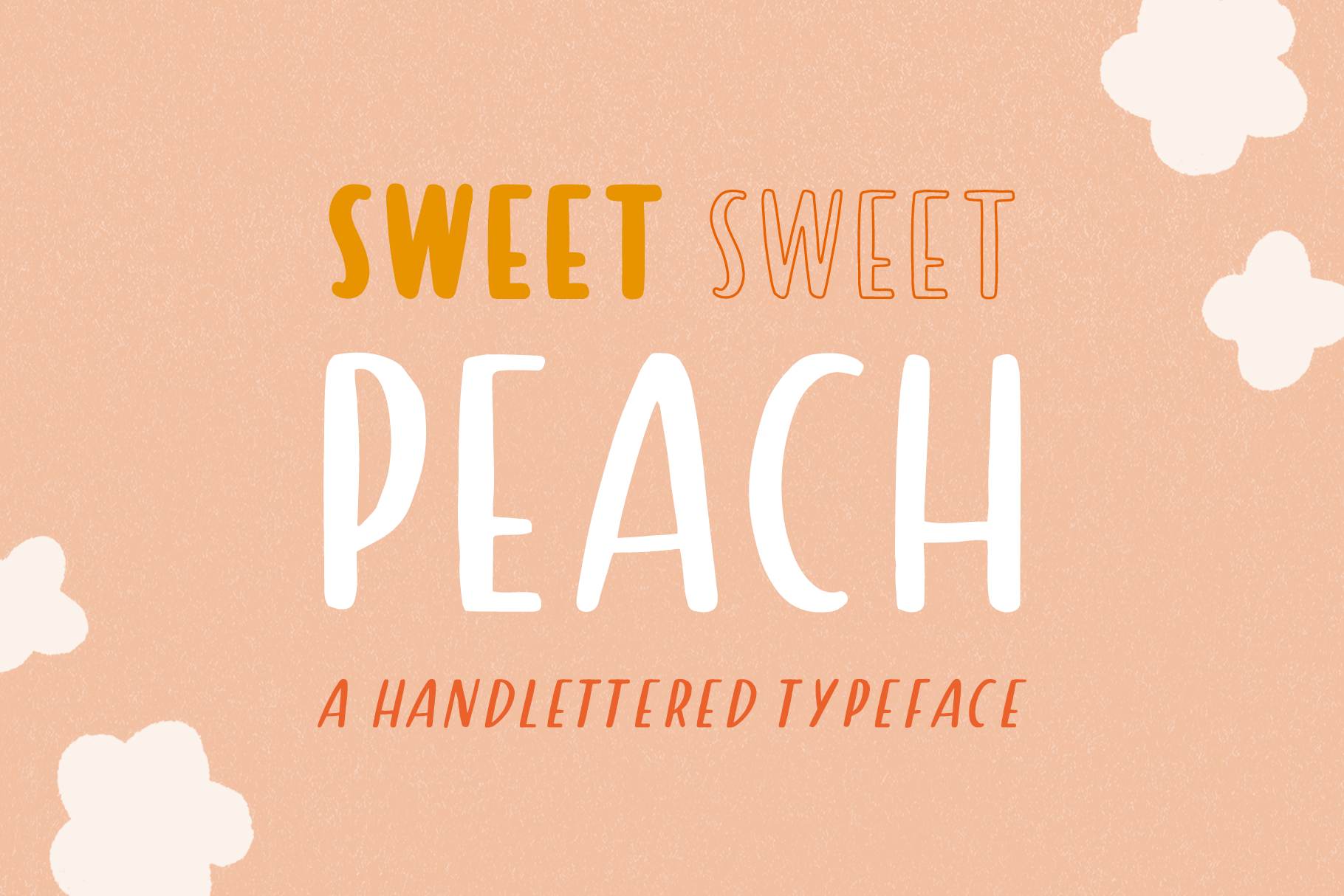 Sweet Peach - Fun Handlettered Font | Sans Serif Fonts ~ Creative Market