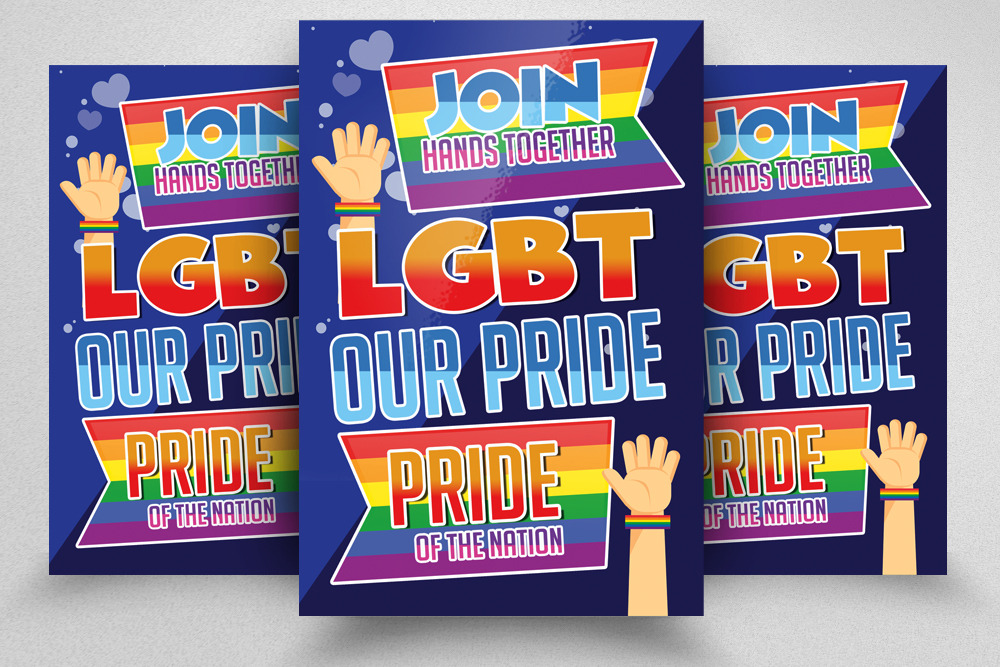 LGBT Pride Festival Flyer | Flyer Templates ~ Creative Market