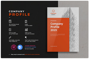 Download Company Profile Psd Creative Photoshop Templates Creative Market