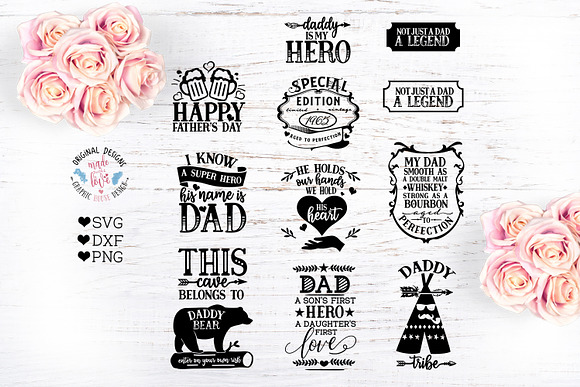 Download Father S Day Cut Files Bundle Pre Designed Photoshop Graphics Creative Market