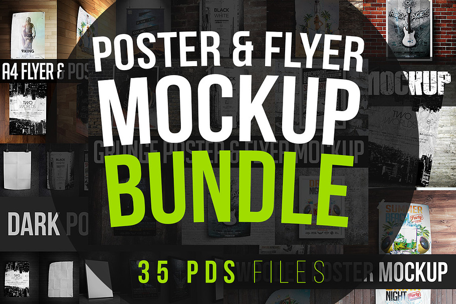 Download Grunge Poster & Flyer Mockup | Creative Photoshop ...