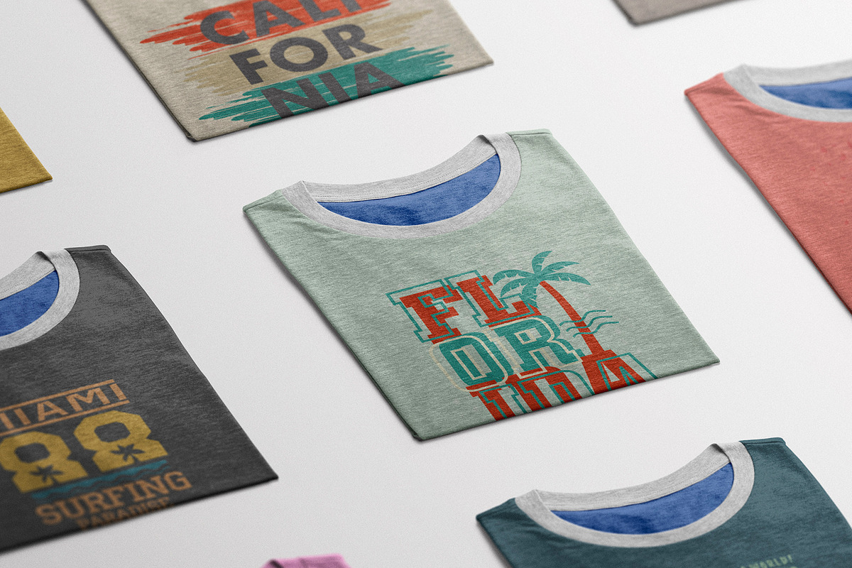 8 T-Shirt Mockups - PSD | Creative Market