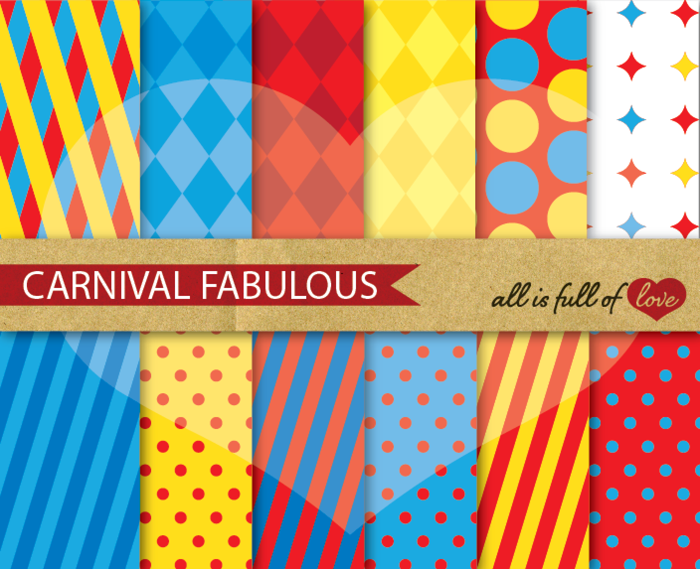 Carnival Background Abstract Pattern | Graphic Patterns ~ Creative Market