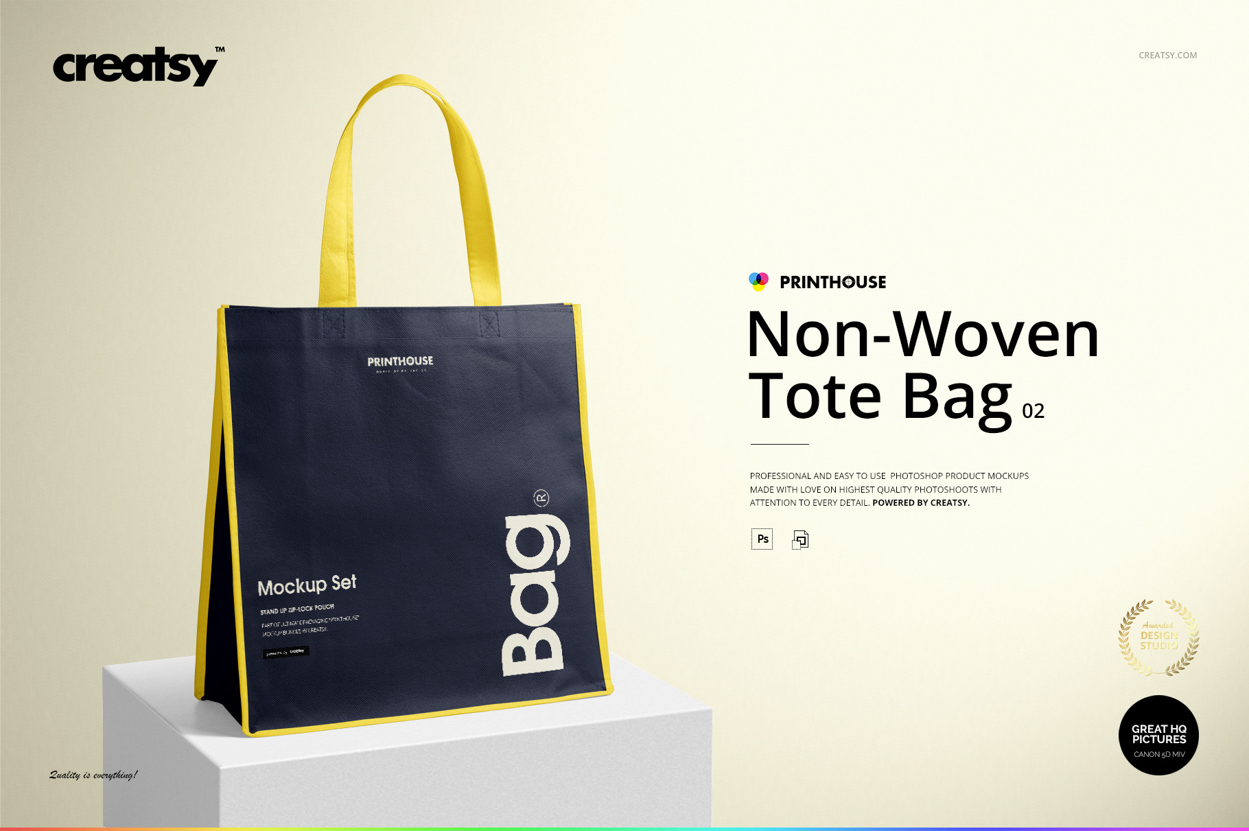 Download Non-Woven Tote Bag 2 Mockup Set | Creative Photoshop ...