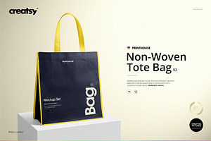 Download Non-Woven Tote Bag Mockup Set | Creative Photoshop ...