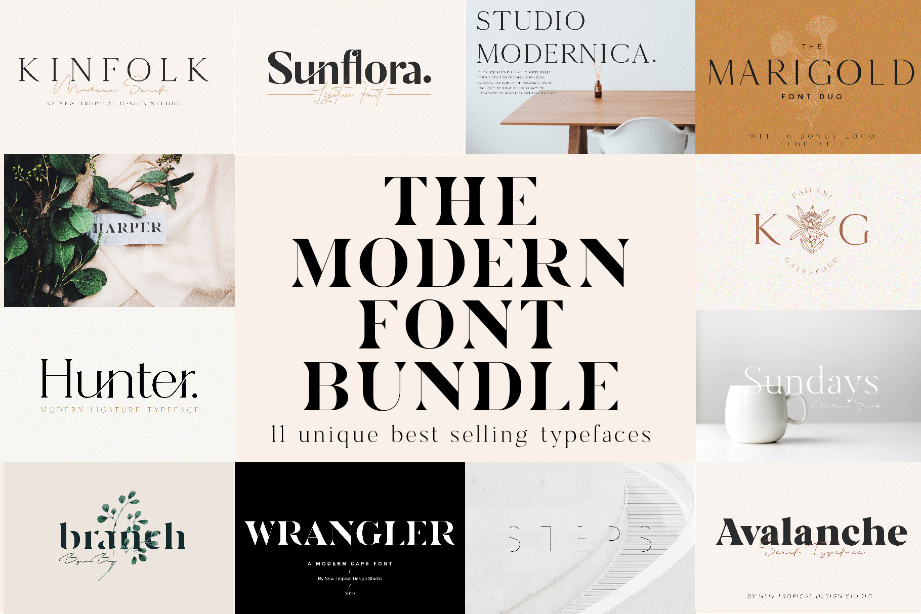 Download The Chic & Unique Modern Font Bundle | Stunning Display ...