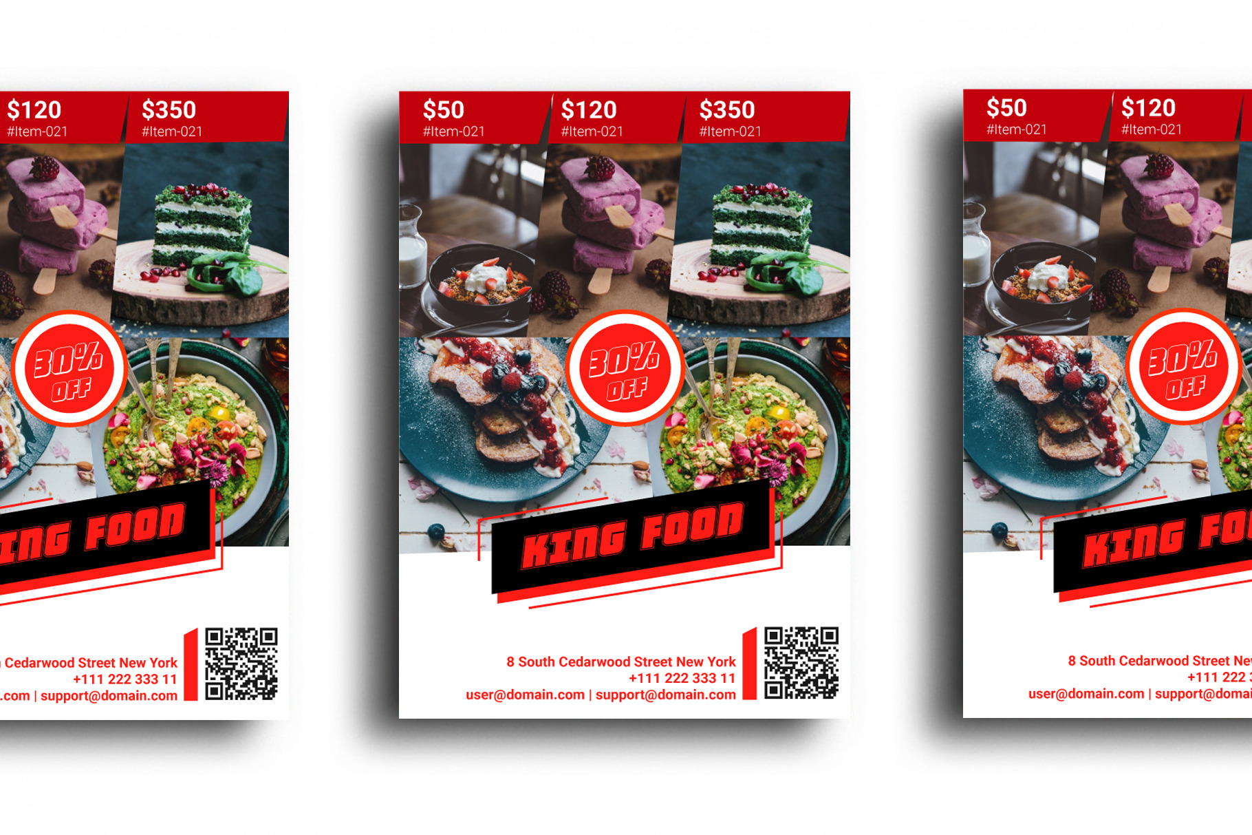 Download King Fast Food Flyer Creative Illustrator Templates Creative Market