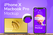 iPhone X MacBook Pro Mockup | iPhone Mockups ~ Creative Market