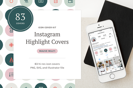 Instagram Highlights Icon Kit | Photoshop Graphics ~ Creative Market