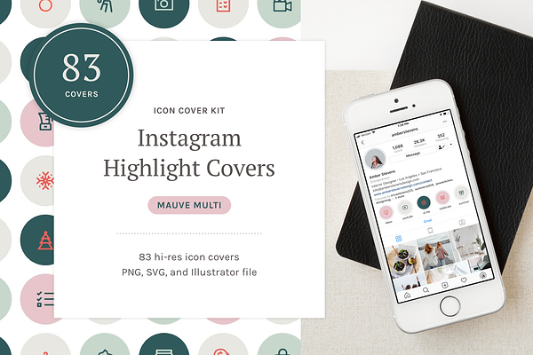 Instagram Highlights Icon Kit | Pre-Designed Photoshop Graphics ...