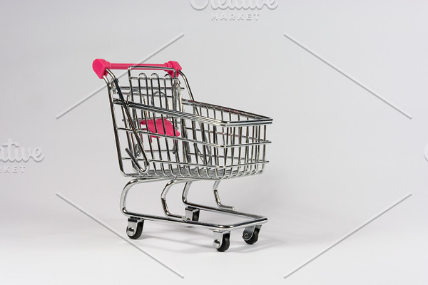 Download Shopping Cart With Kraft Box Mockup Creative Photoshop Templates Creative Market