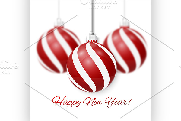 Happy New Year card | Pre-Designed Illustrator Graphics ~ Creative Market