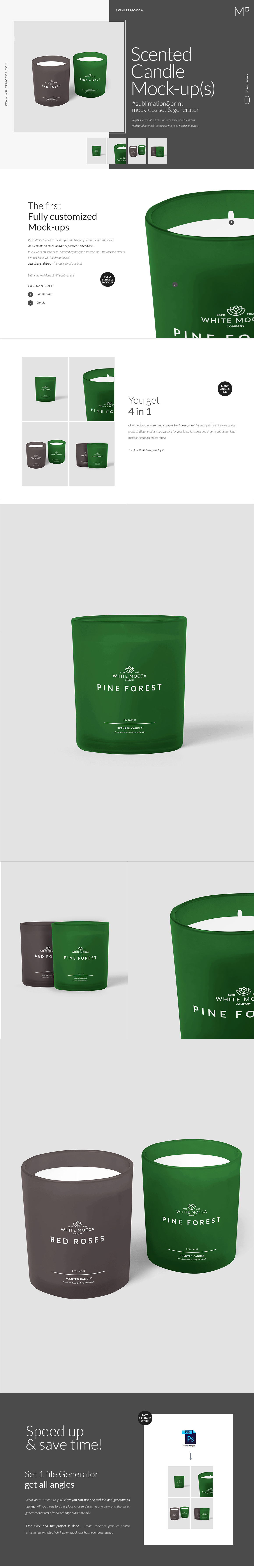 Download Scented Candle Mock-ups Set | Creative Photoshop Templates ...