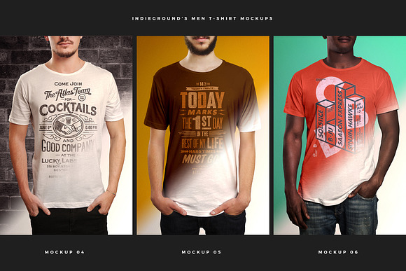 Download Men T Shirt Mockups Creative Photoshop Templates Creative Market