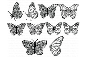 Download Butterfly Svg Bundle Butterflies Png Pre Designed Vector Graphics Creative Market