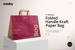 Download Lunch Kraft Paper Bag Mockup Set | Creative Photoshop ...