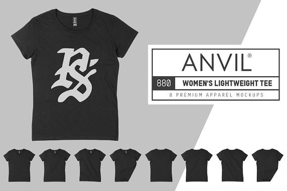 Download Anvil 880 Women S T Shirt Mockups Creative Photoshop Templates Creative Market Yellowimages Mockups